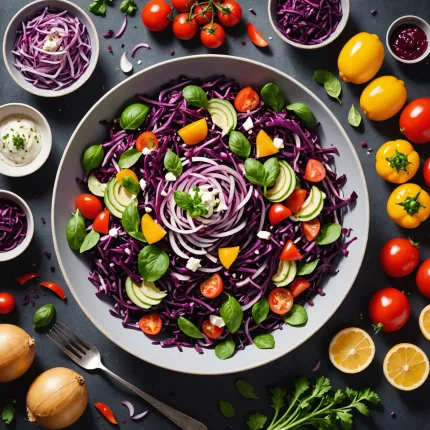 Салат с красной капустой: вкусное решение для здорового рациона