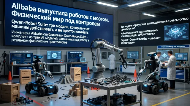 Alibaba выпустила роботов с мозгом. Физический мир под контролем