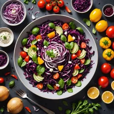 Салат с красной капустой: вкусное решение для здорового рациона
